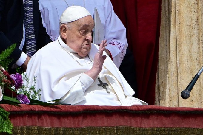 Le pape François le jour de Pâques 2025