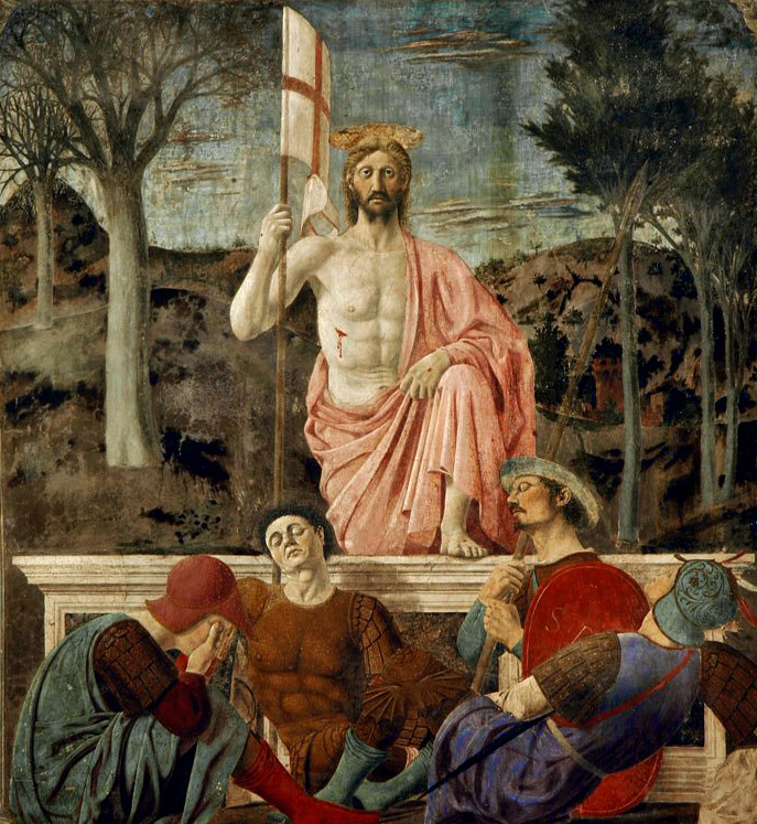 Rsurrection, peint par Pierro Della Francesca en 1463