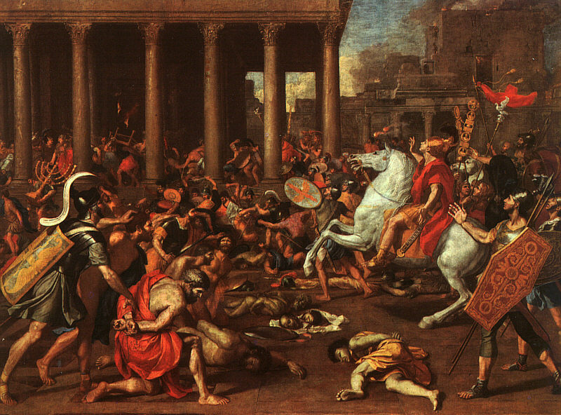 La conqute de Jrusalem (par Titus), peint par Nicolas POUSSIN vers 1630