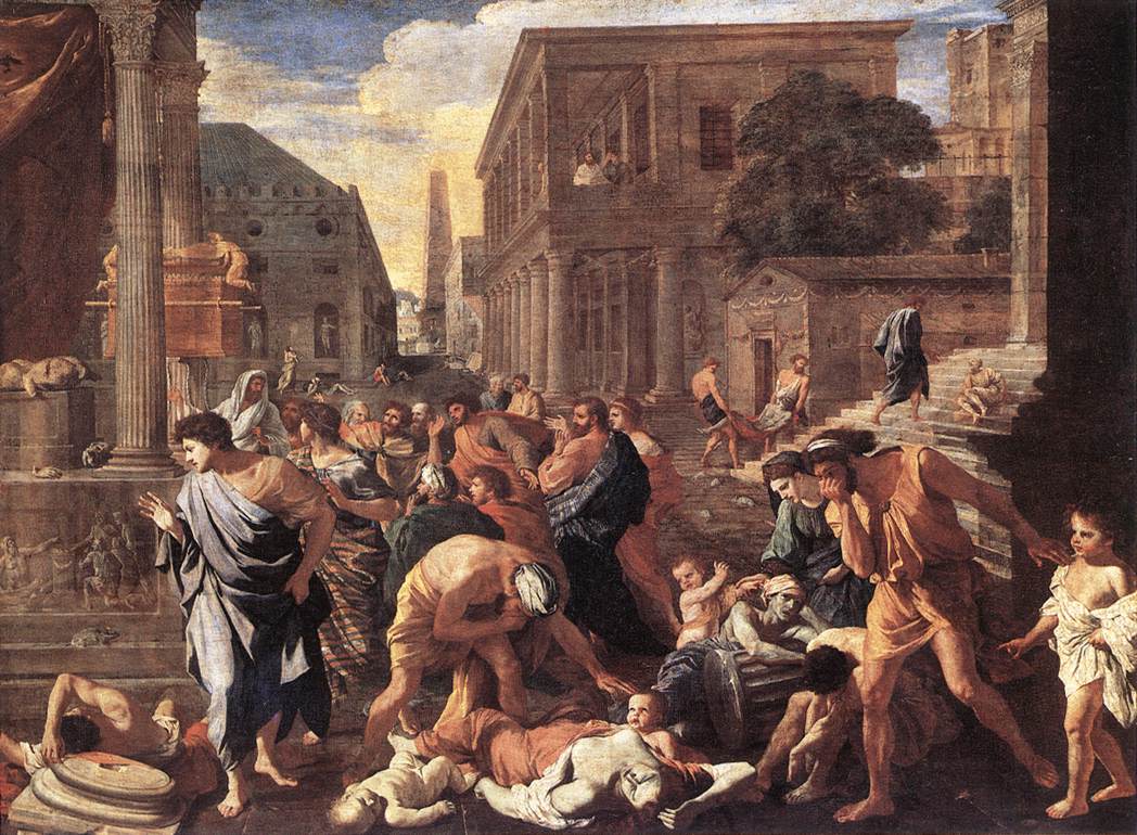 La Peste d'Asdod, peint par Nicolas POUSSIN vers 1631