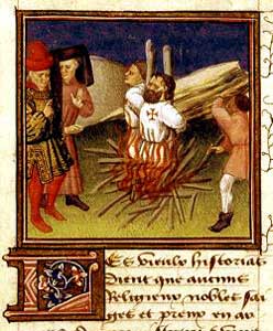 Les Templiers sur le bcher